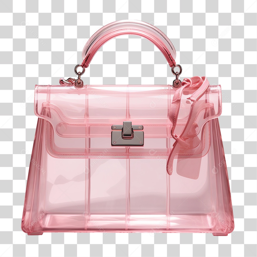 Bolsa Rosa PNG Transparente