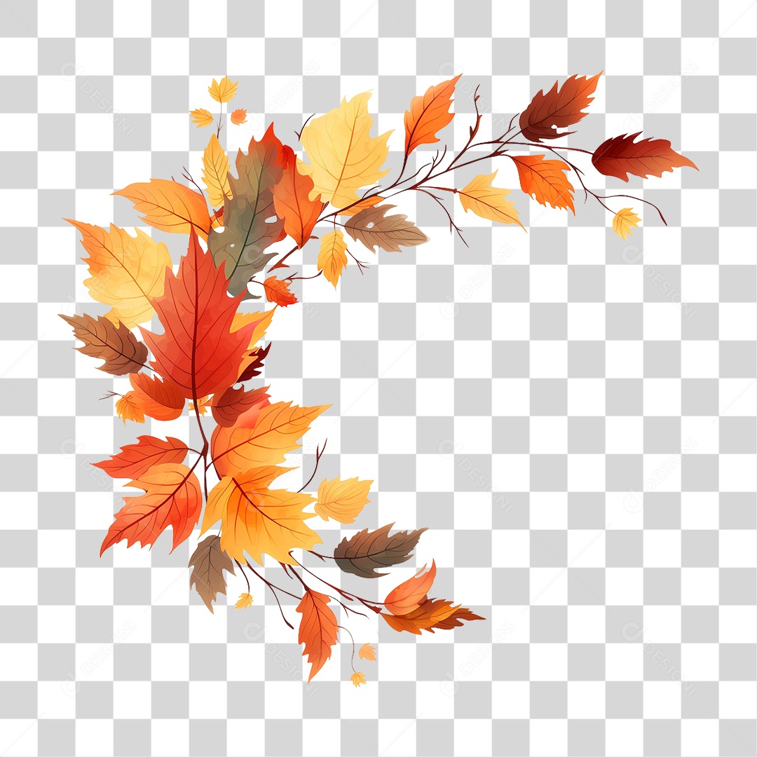 Folhas Galhos PNG Transparente