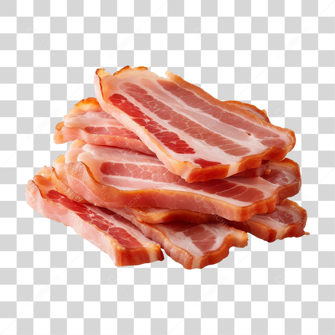 Fatias de Bacon PNG Transparente