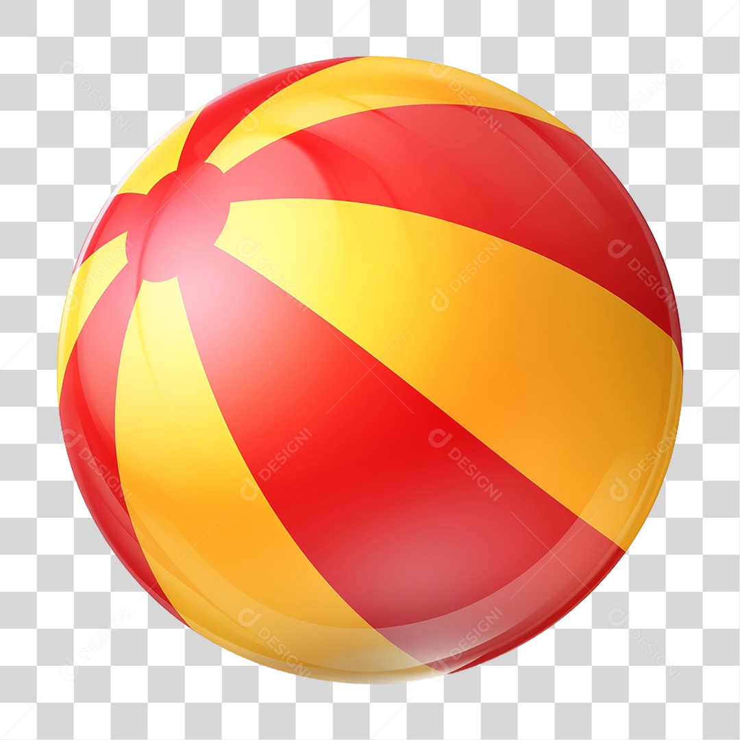 Bola de Plástico Colorida PNG Transparente