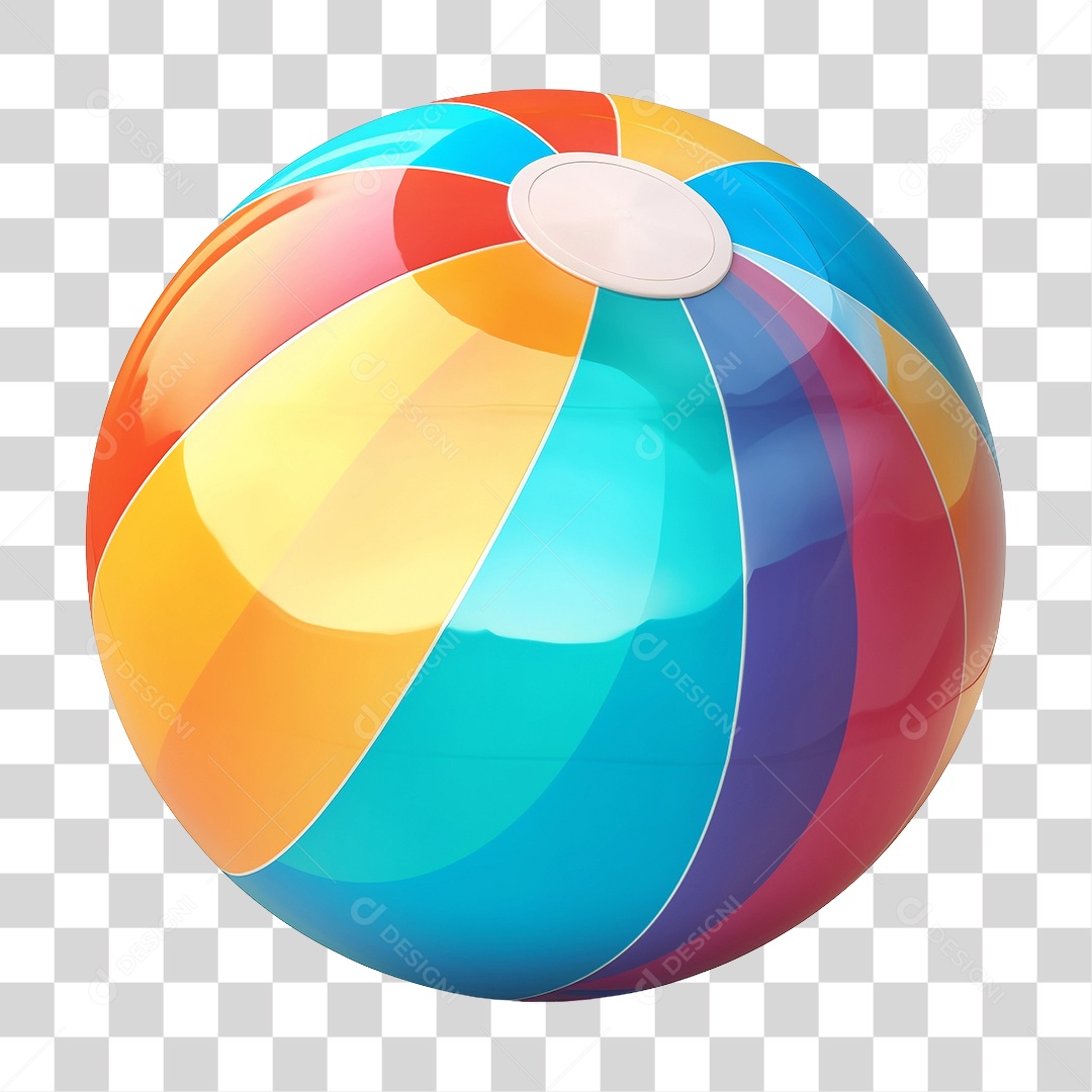 Bola de Plástico Colorida PNG Transparente