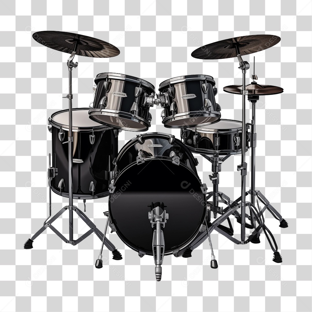 Bateria Instrumentos Musicais PNG Transparente