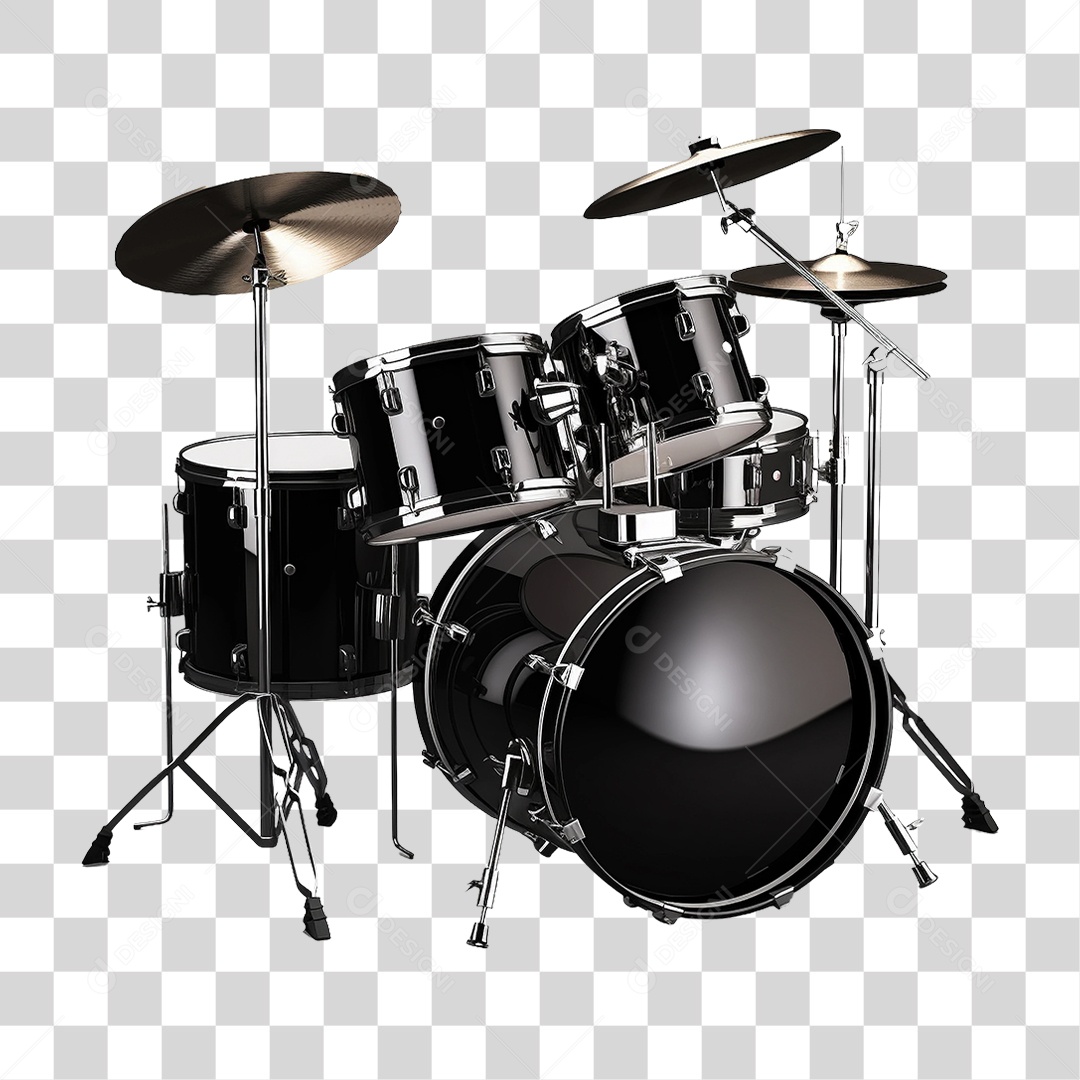 Bateria Instrumentos Musicais PNG Transparente