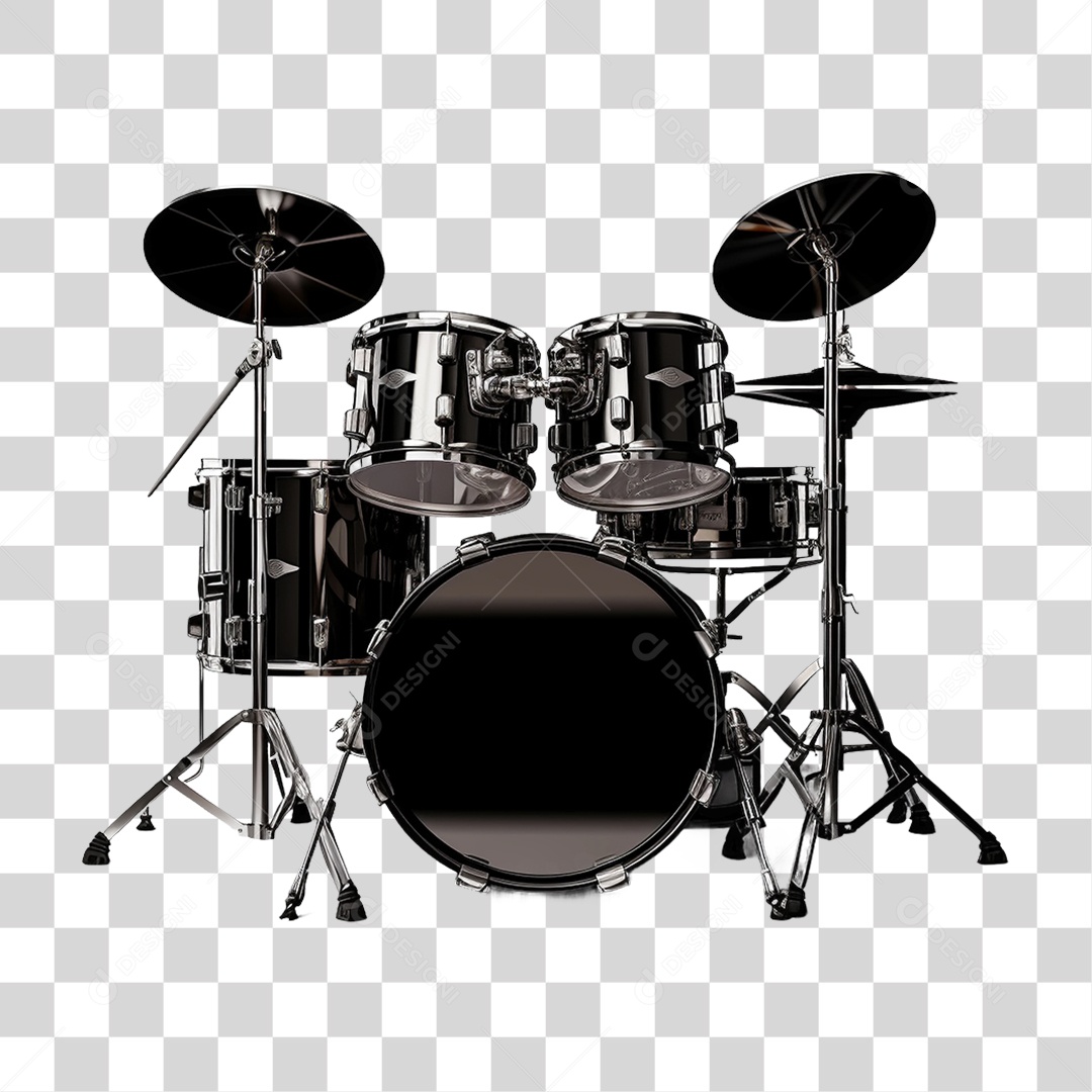 Bateria Instrumentos Musicais PNG Transparente