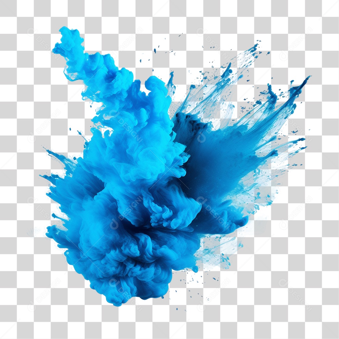 Explosão de Festival de Pó de Cor de Tinta PNG Transparente