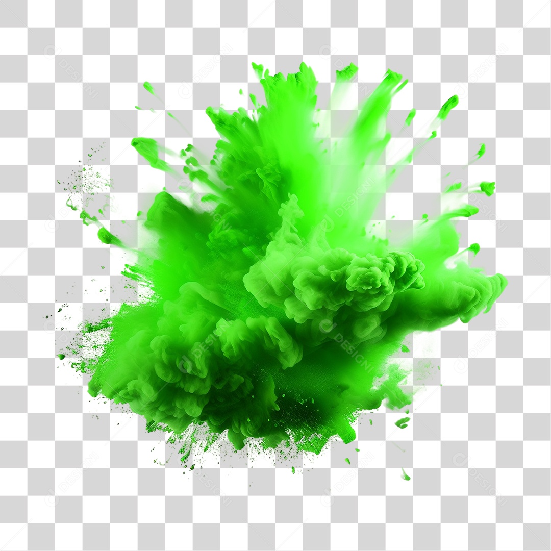 Explosão de Festival de Pó de Cor de Tinta PNG Transparente