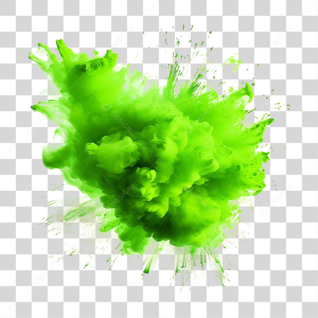 Explosão de Festival de Pó de Cor de Tinta PNG Transparente