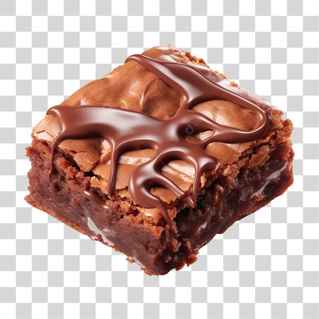 Bolo de Chocolate PNG Transparente