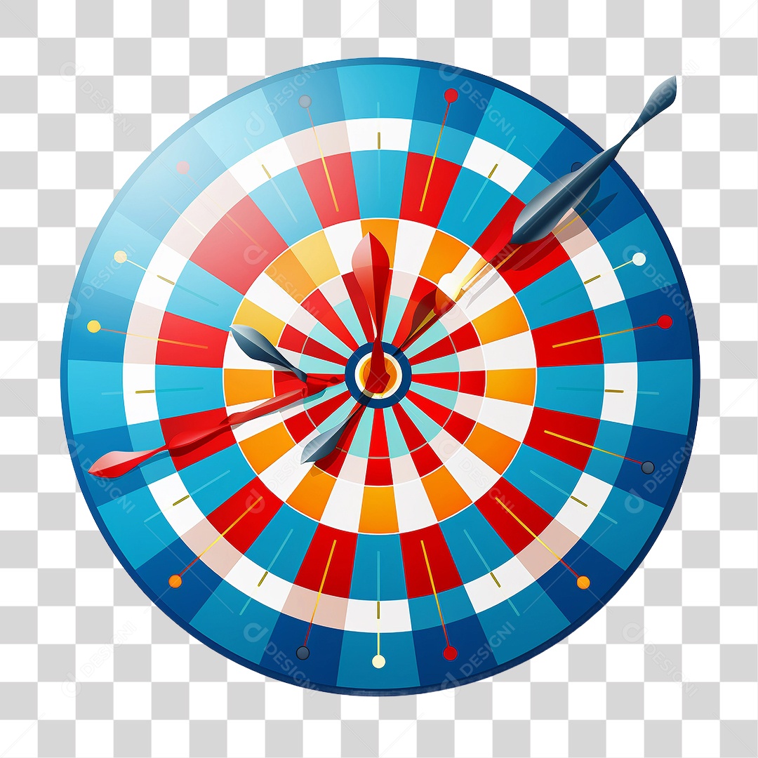 Alvo com Dardos PNG Transparente