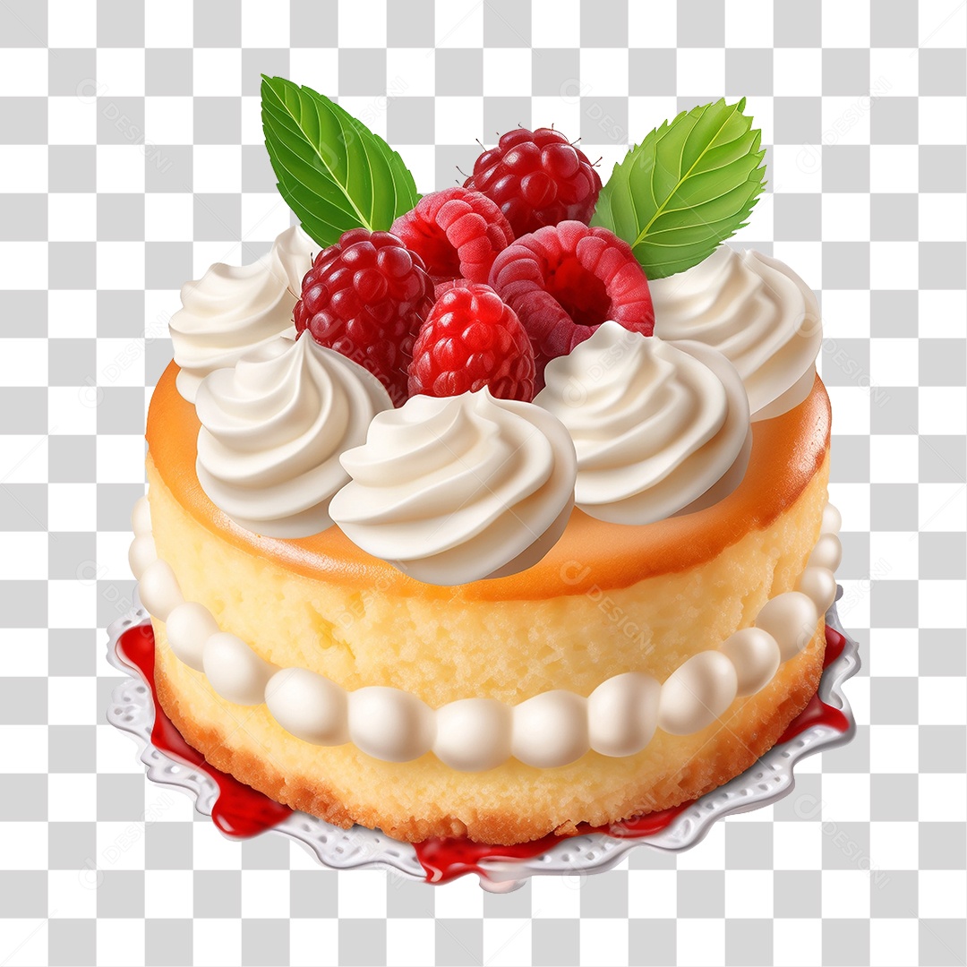 Bolos com Frutas PNG Transparente