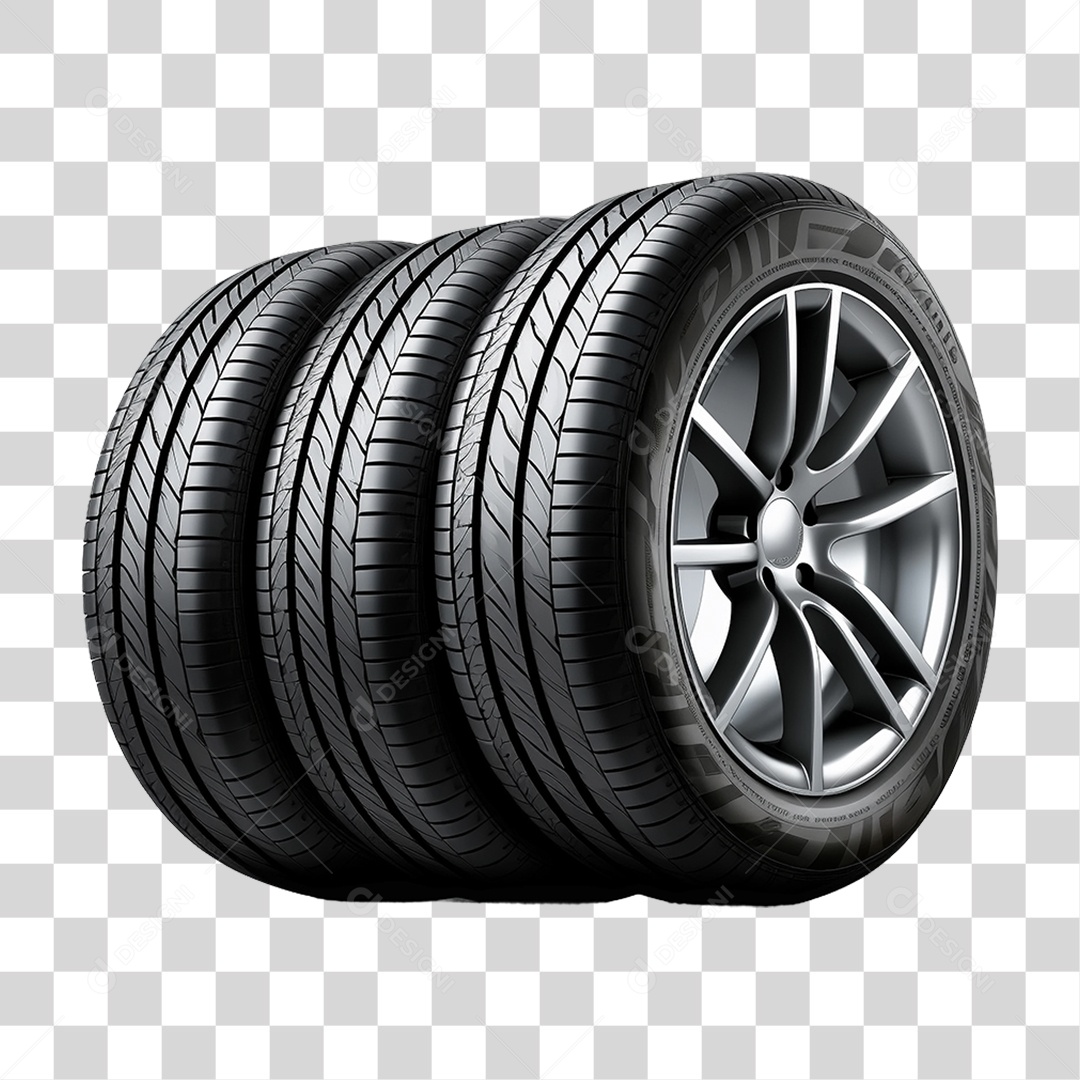 Rodas Pneus de Carro PNG Transparente