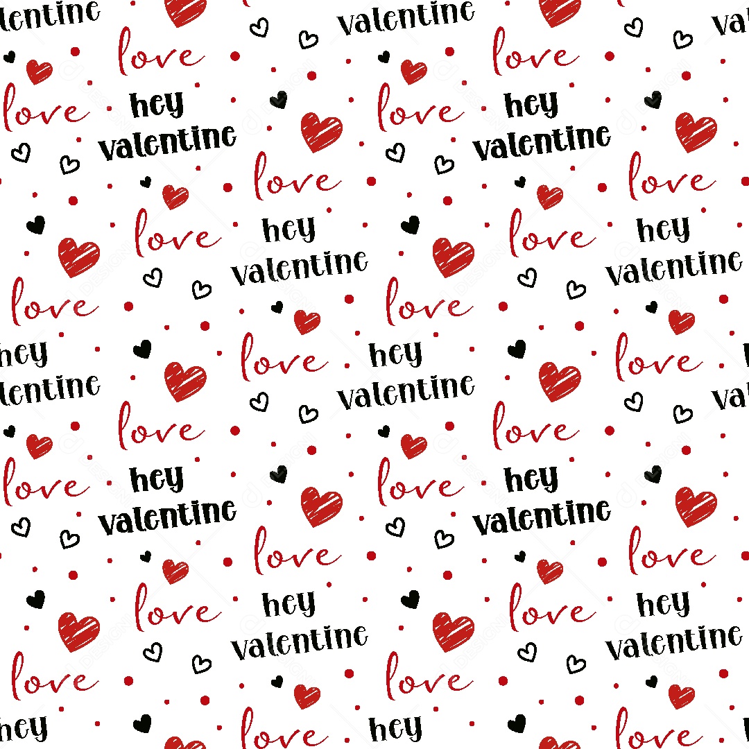 Padrão de Dia dos Namorados Ilustração Vetor EPS