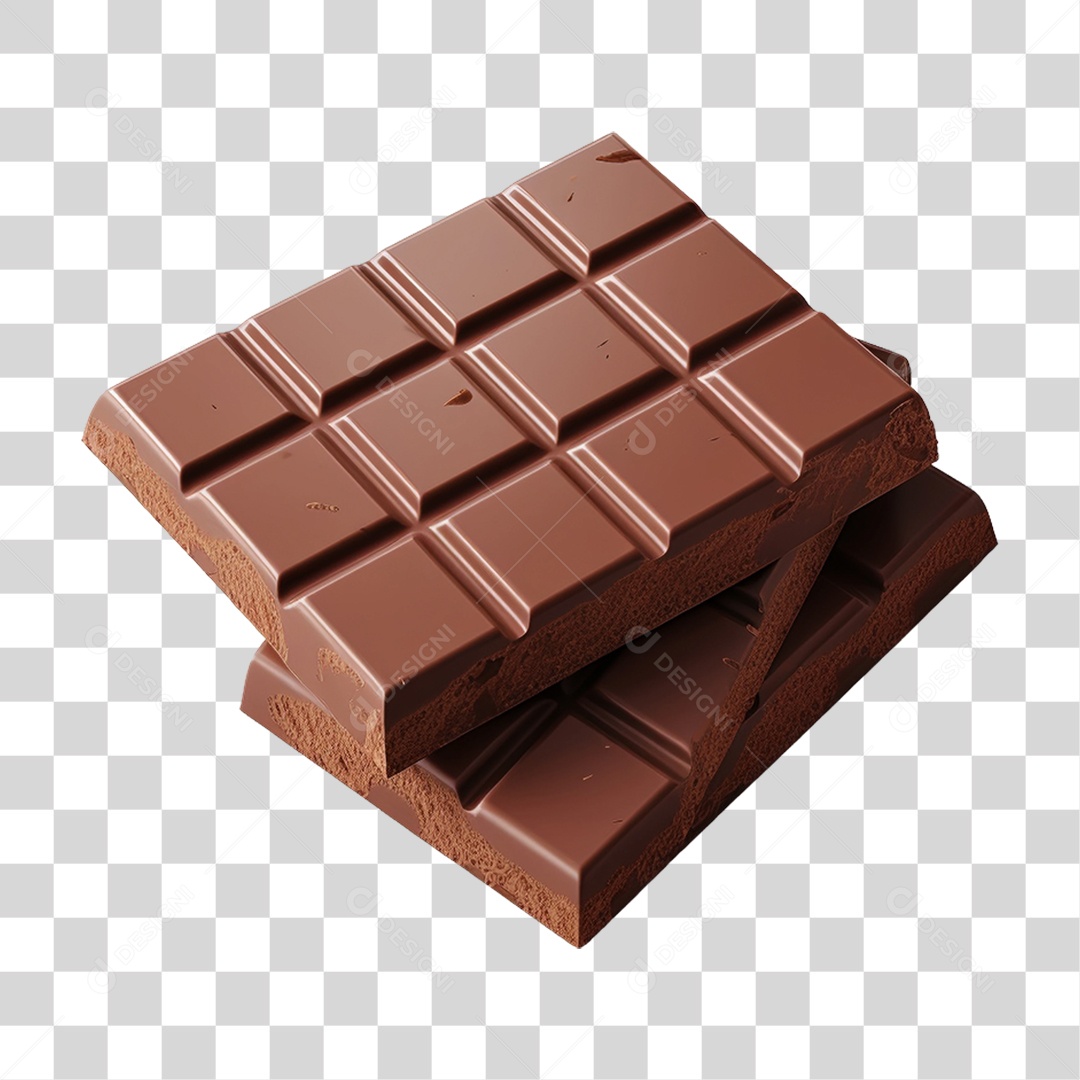 Barra de Chocolate Doces PNG Transparente