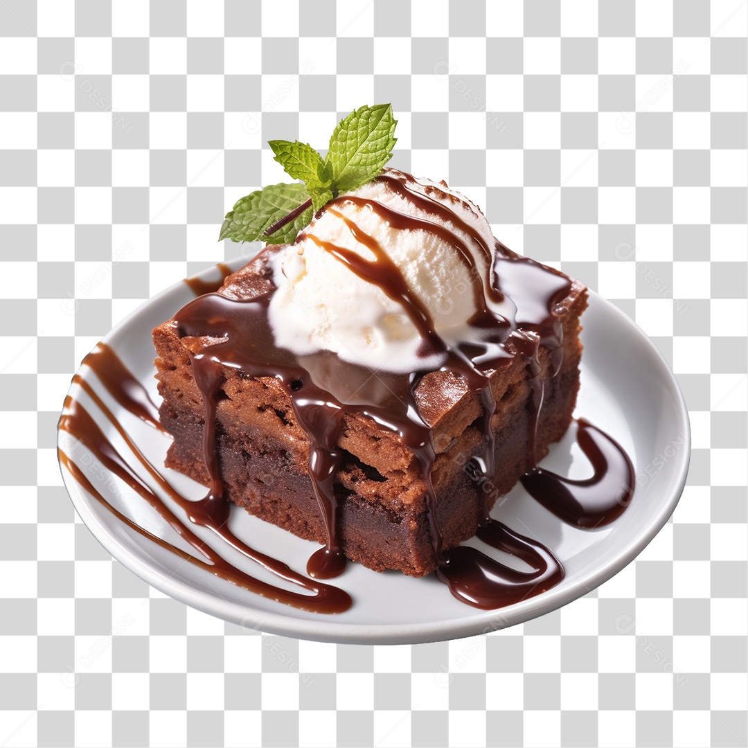 Fatia de Bolo com Cobertura PNG Transparente