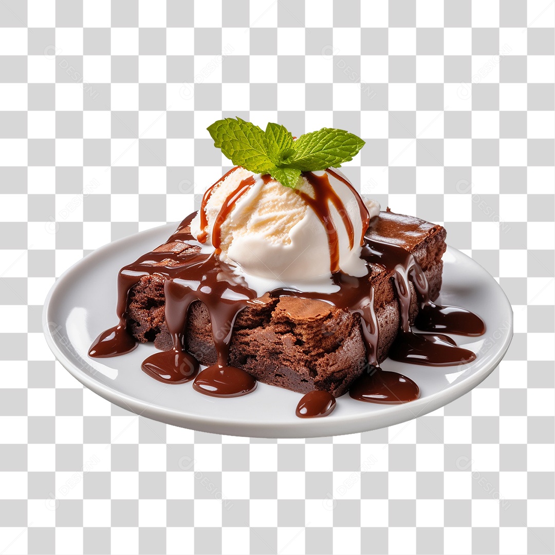Fatia de Bolo com Cobertura PNG Transparente