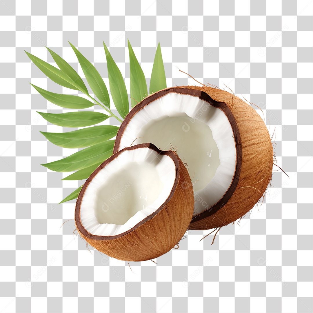 Fruta Coco PNG Transparente