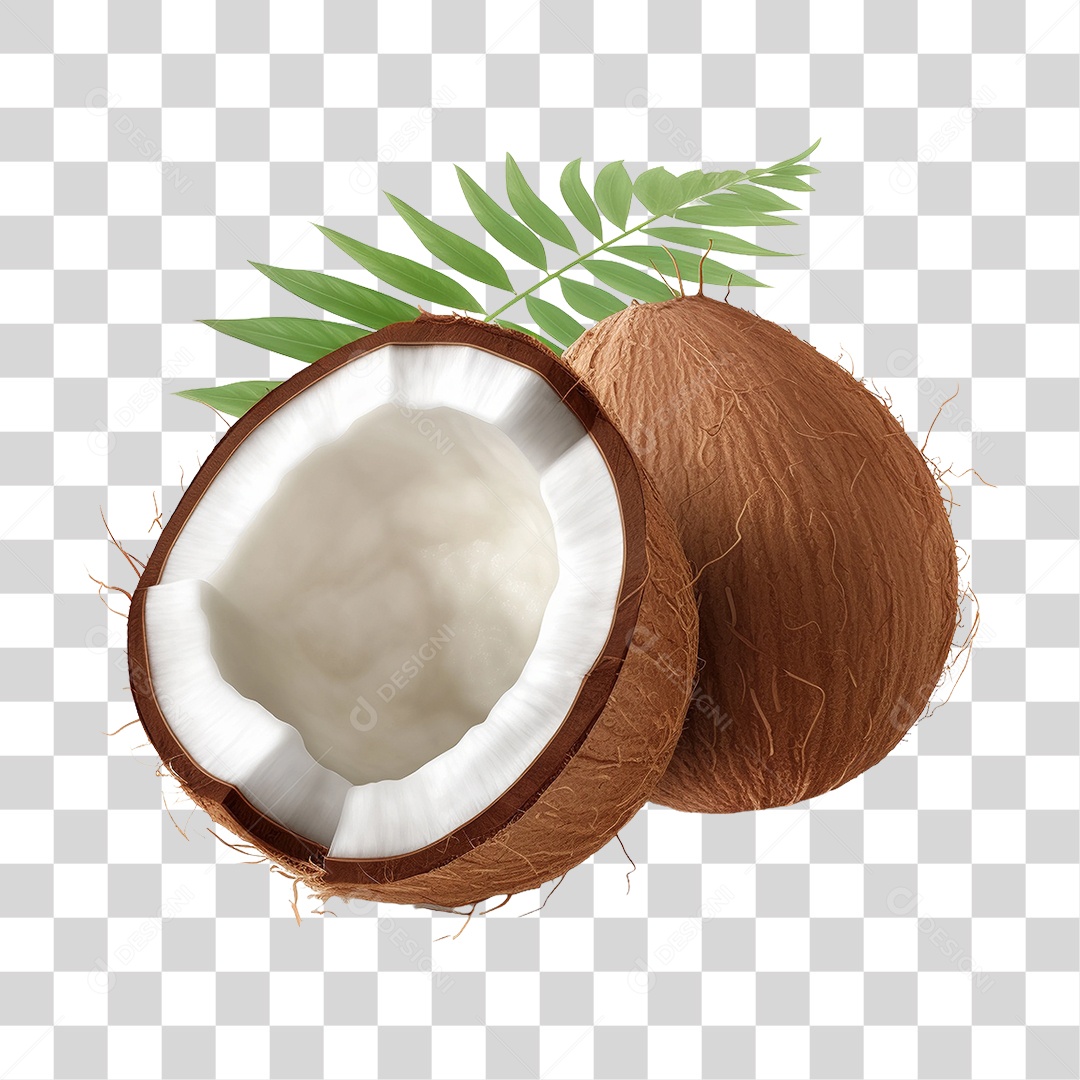 Fruta Coco PNG Transparente