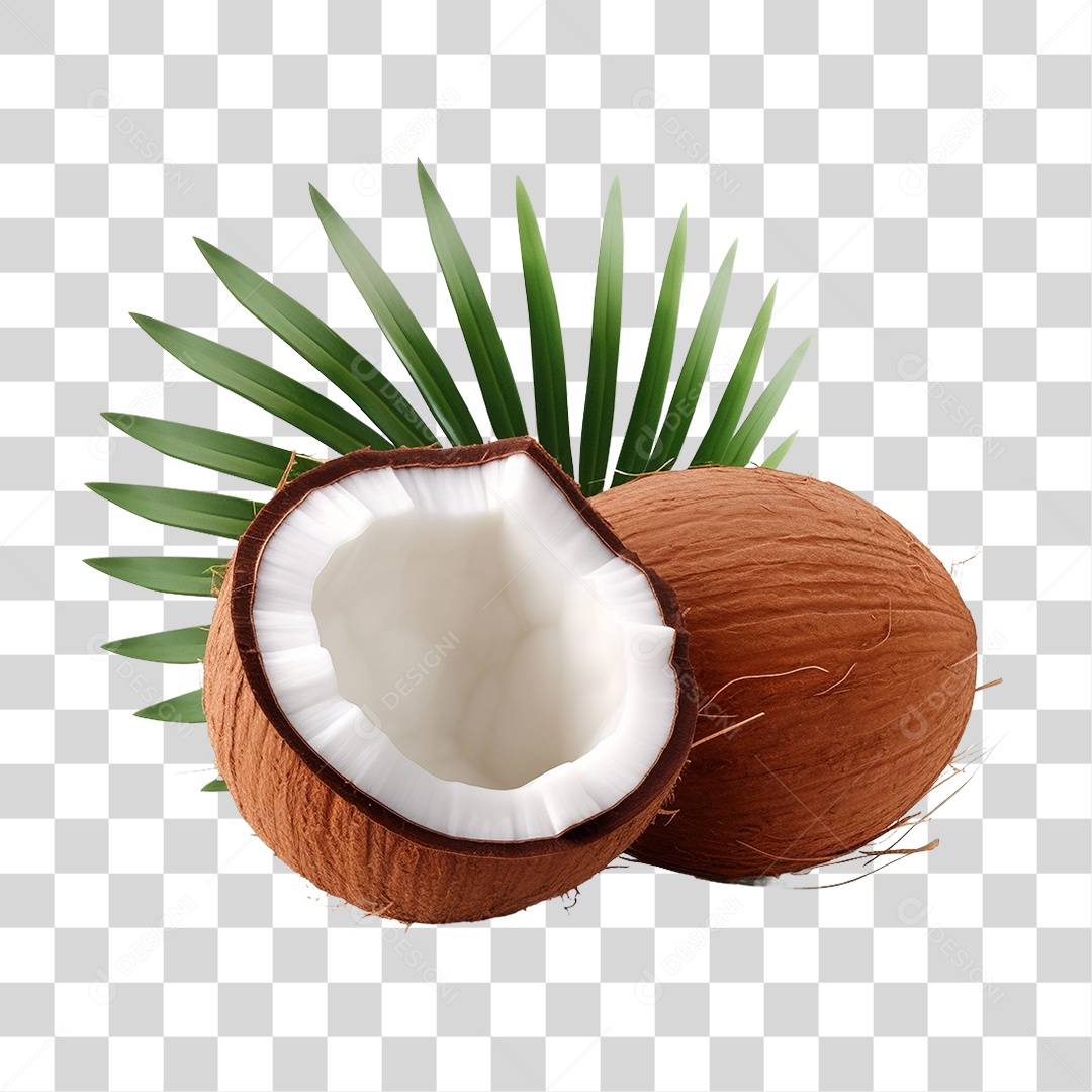 Fruta Coco PNG Transparente