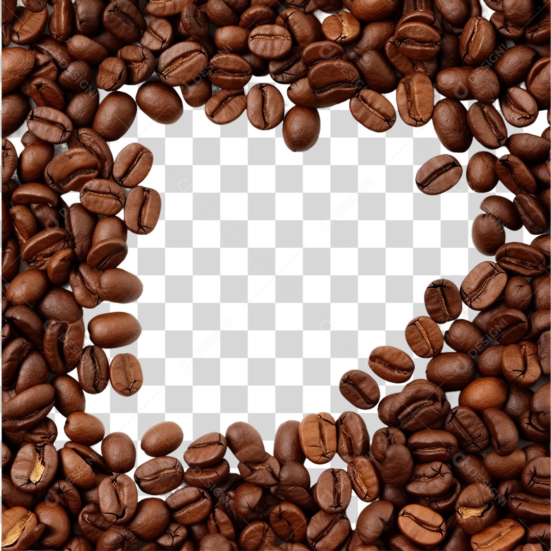 Grãos de Café PNG Transparente