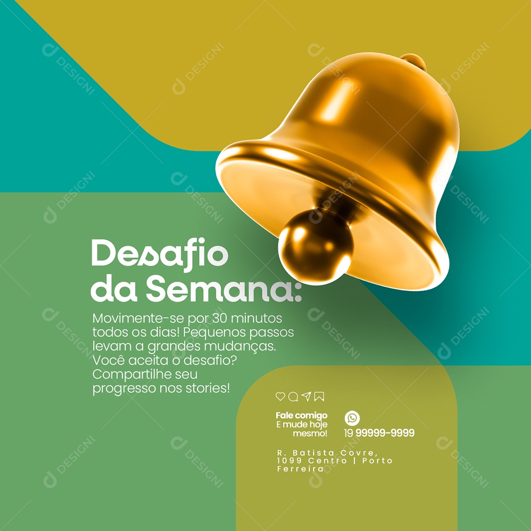Nutricionista Desafio da Semana Social Media PSD Editável