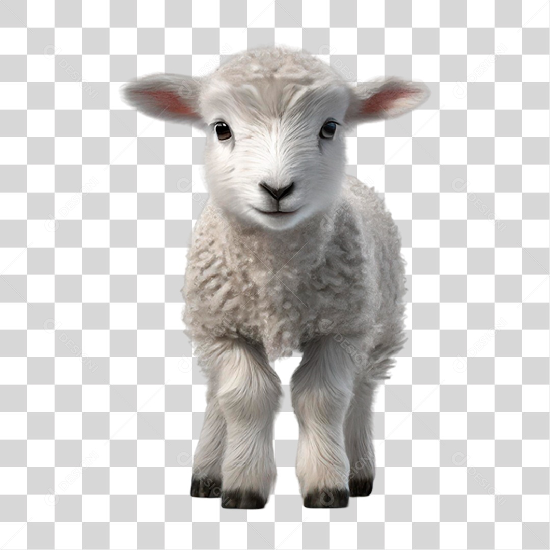 Filhote de Ovelha PNG Transparente