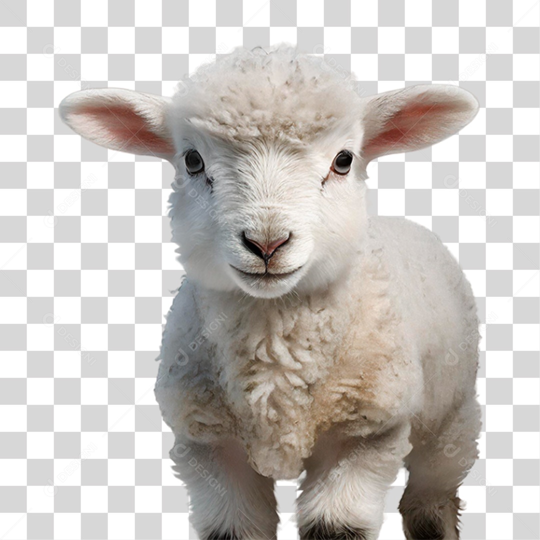 Filhote de Ovelha PNG Transparente