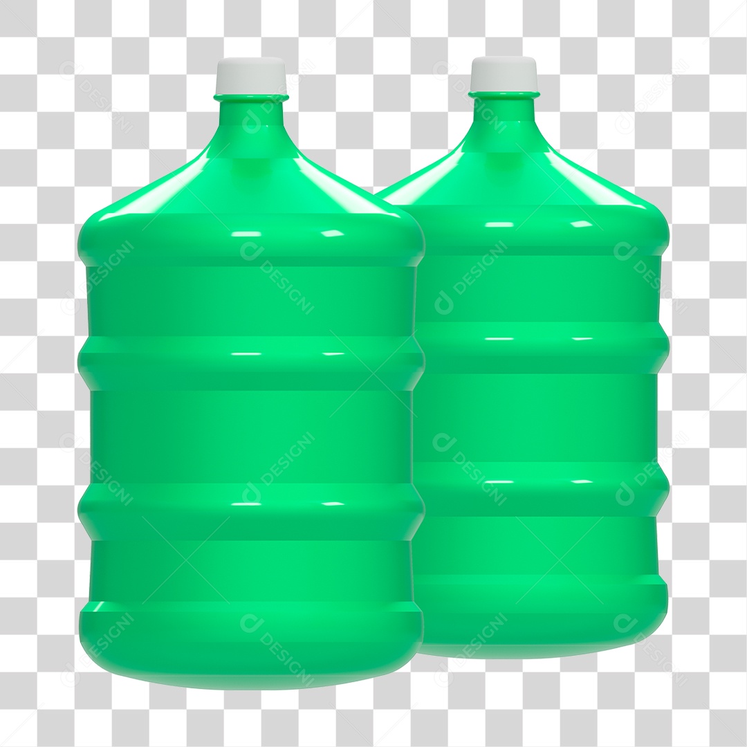 Dois Garrafões de Água PNG Transparente