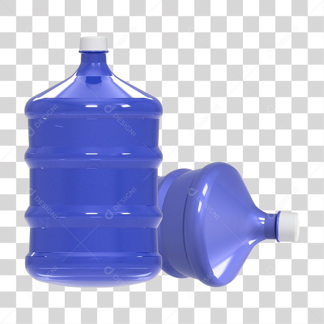 Dois Garrafões de Água PNG Transparente