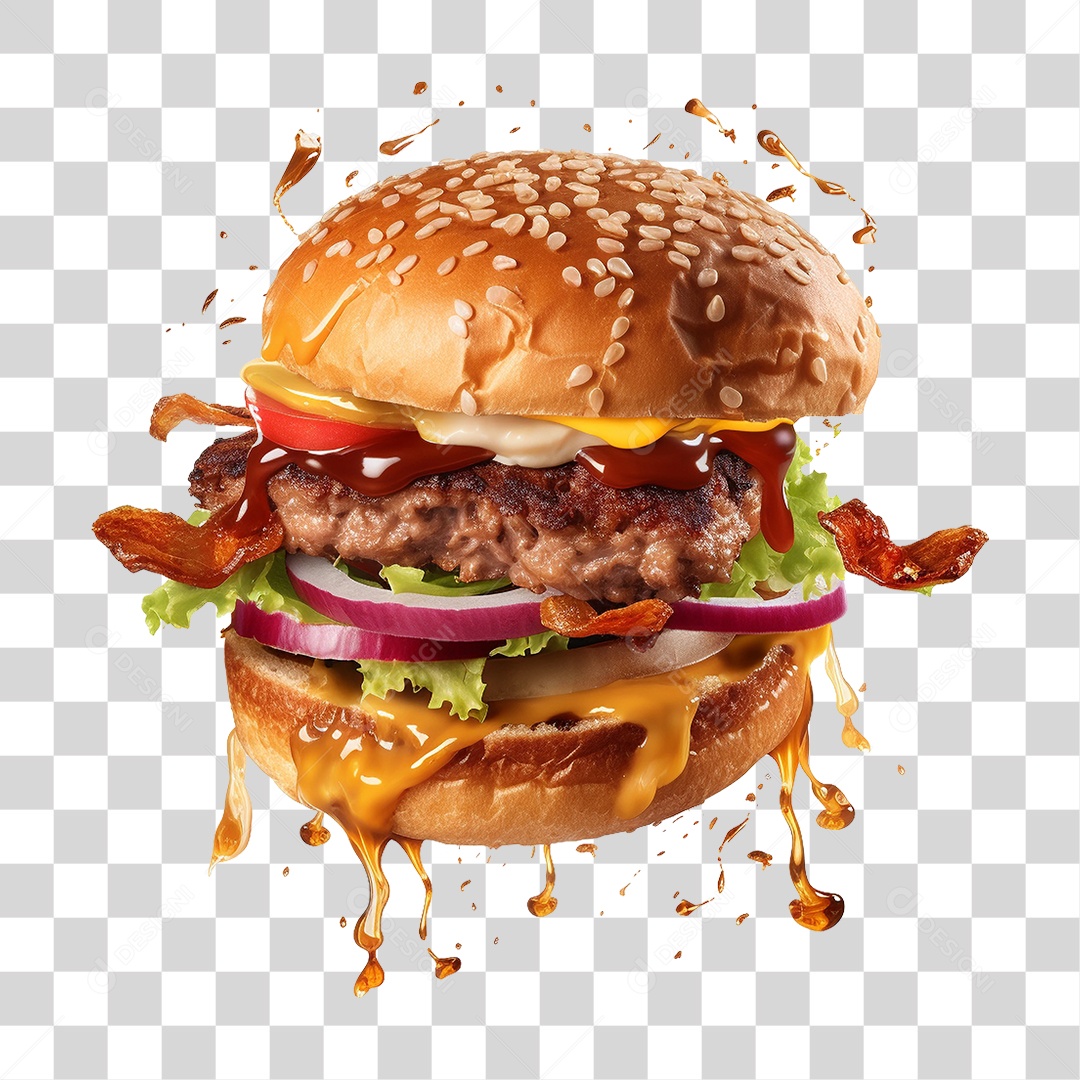 Hambúrguer Lanche Sanduiche PNG Transparente