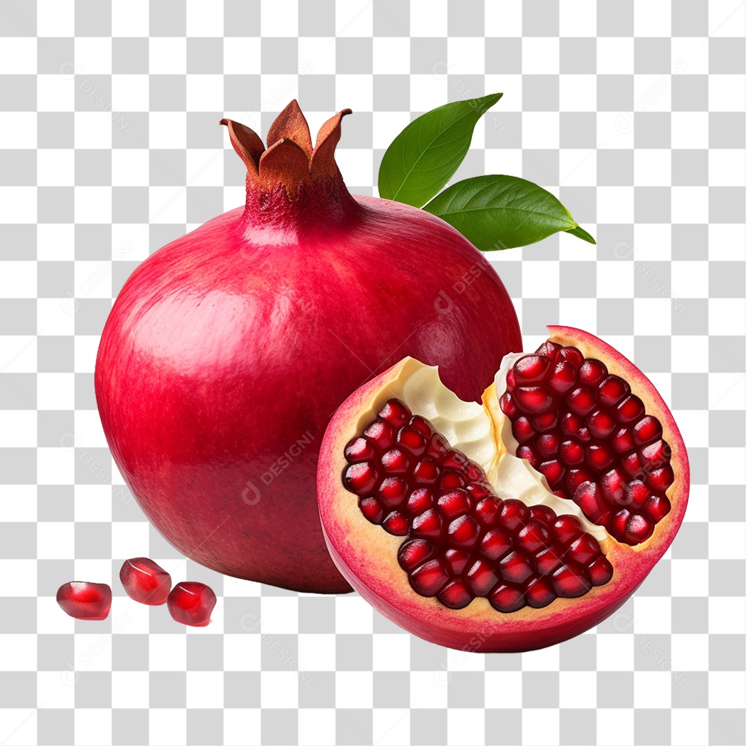 Romã Fruta PNG Transparente