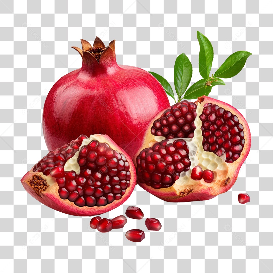 Romã Fruta PNG Transparente