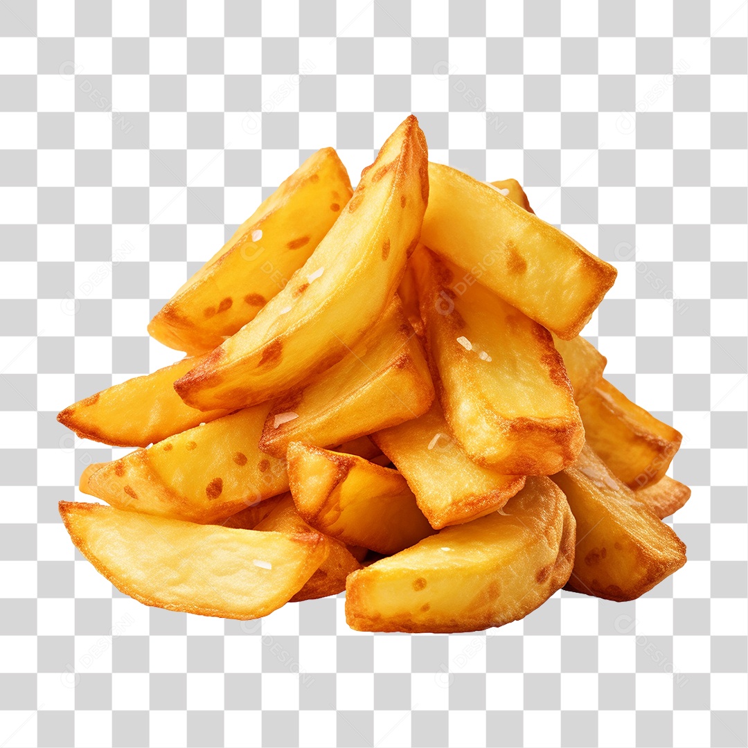 Batatas Fritas PNG Transparente