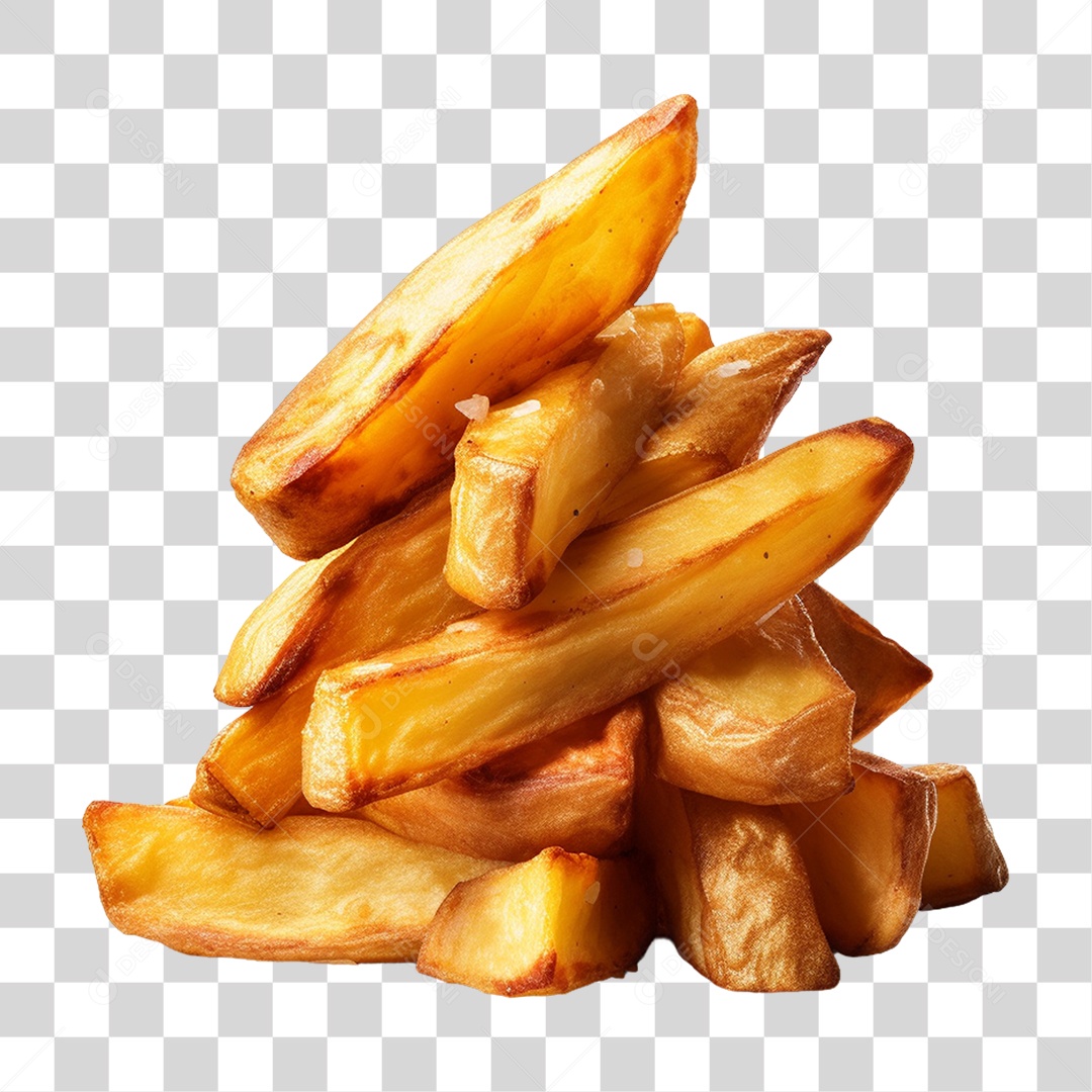 Batatas Fritas PNG Transparente