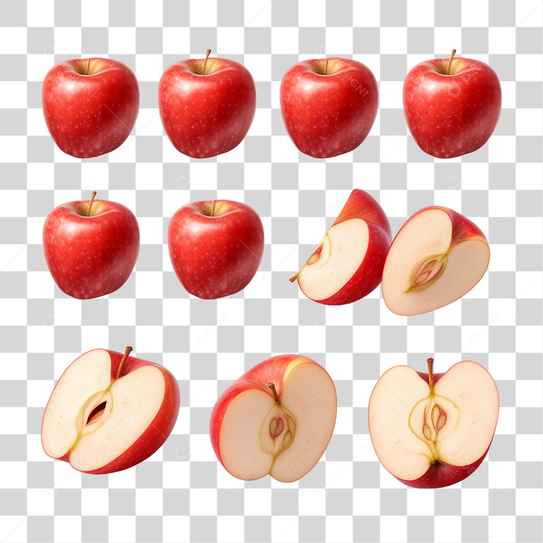 Fruta Maçã PNG Transparente