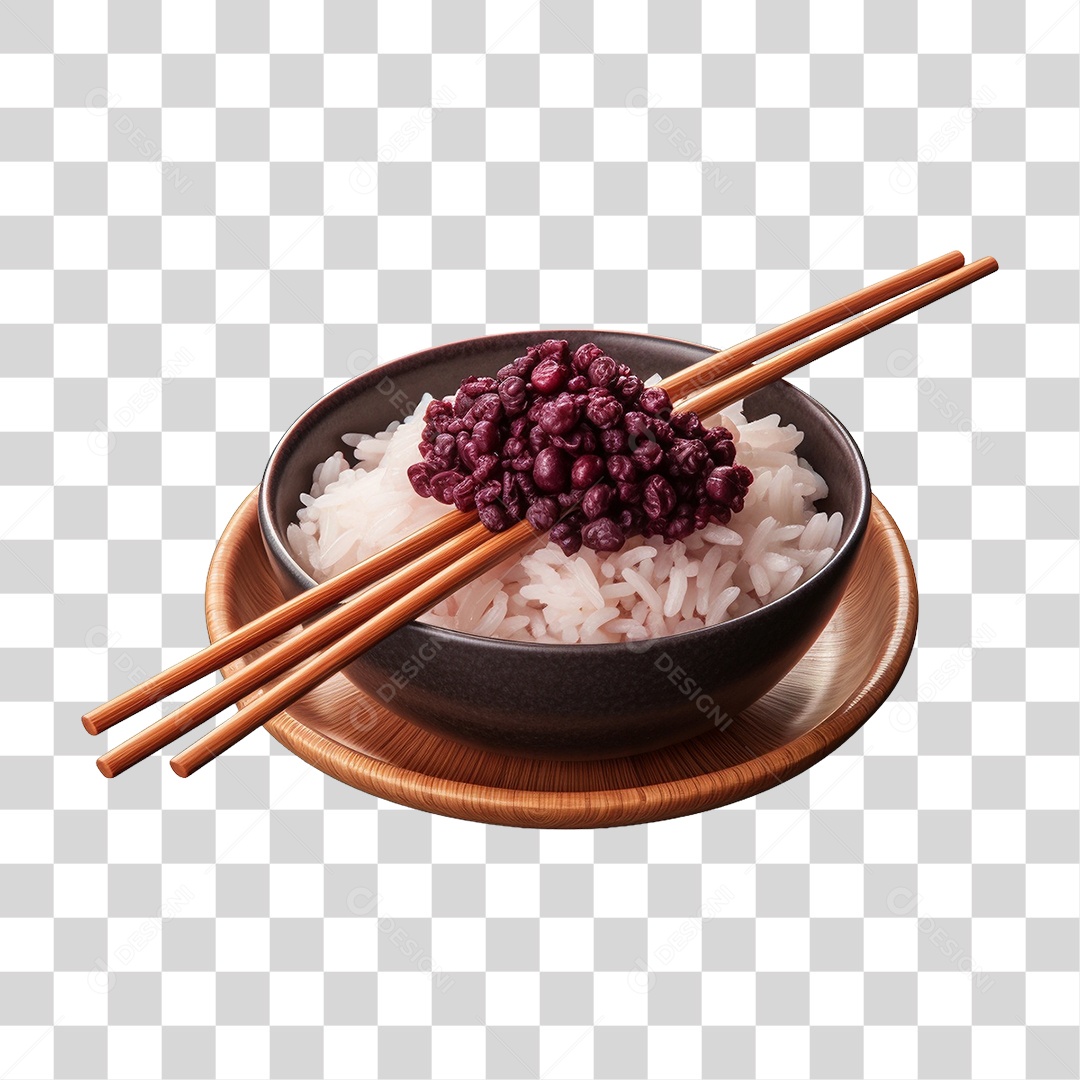 Arroz em Tigela PNG Transparente