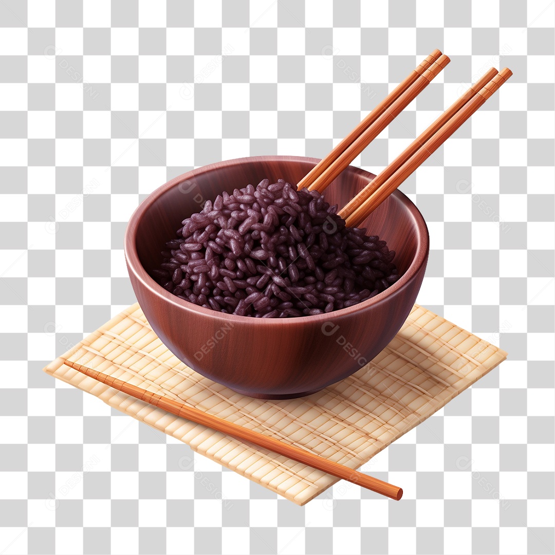 Arroz em Tigela PNG Transparente