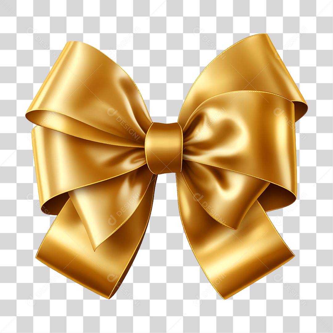 Laço Fira Dourado PNG Transparente