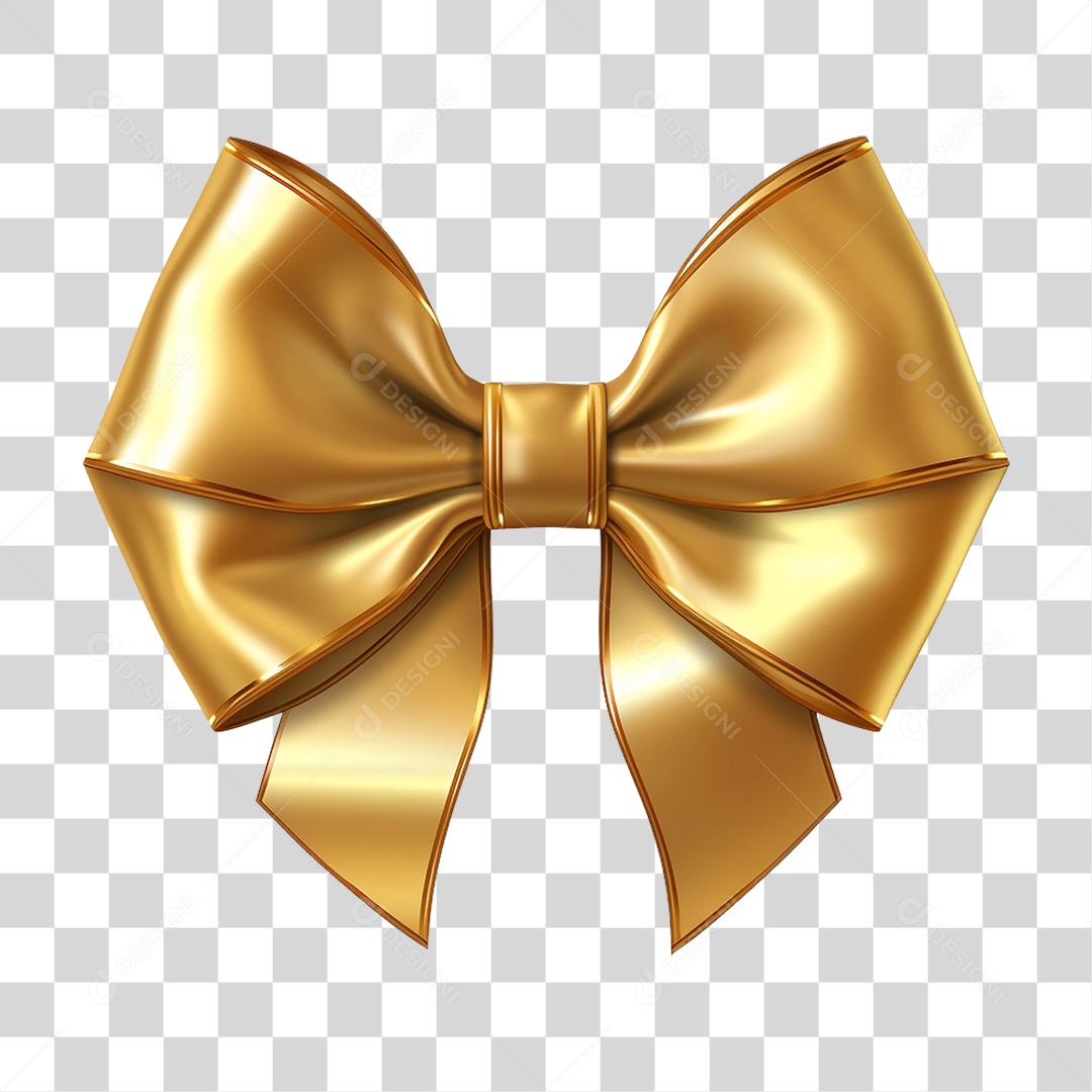 Laço Fira Dourado PNG Transparente