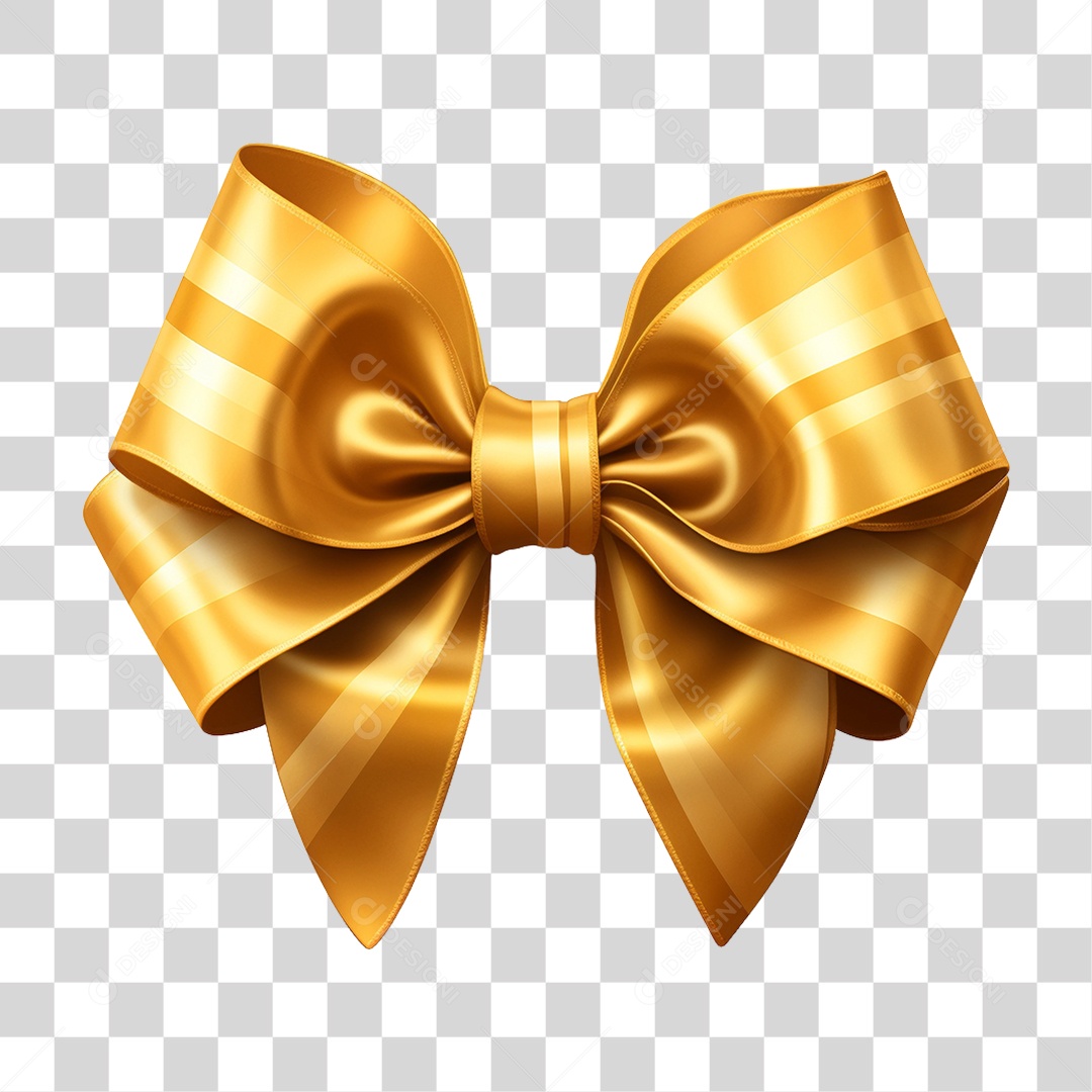 Laço Fira Dourado PNG Transparente