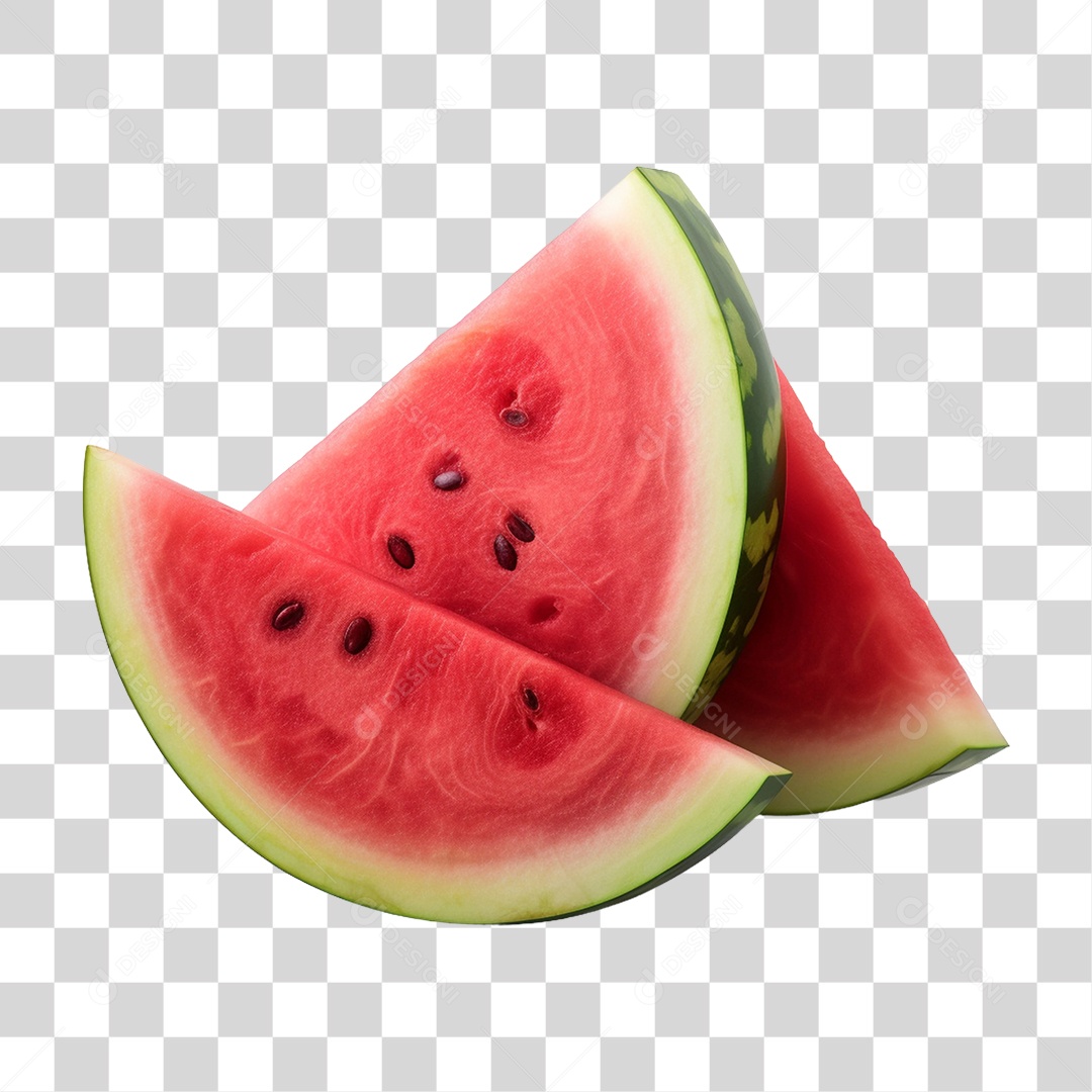 Fatias de Melancia PNG Transparente