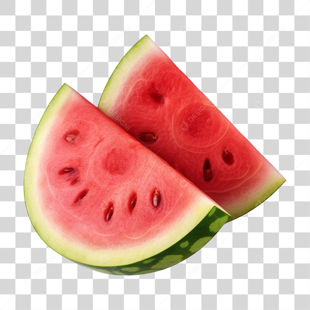 Fatias de Melancia PNG Transparente