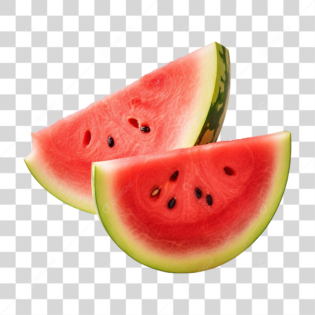 Fatias de Melancia PNG Transparente