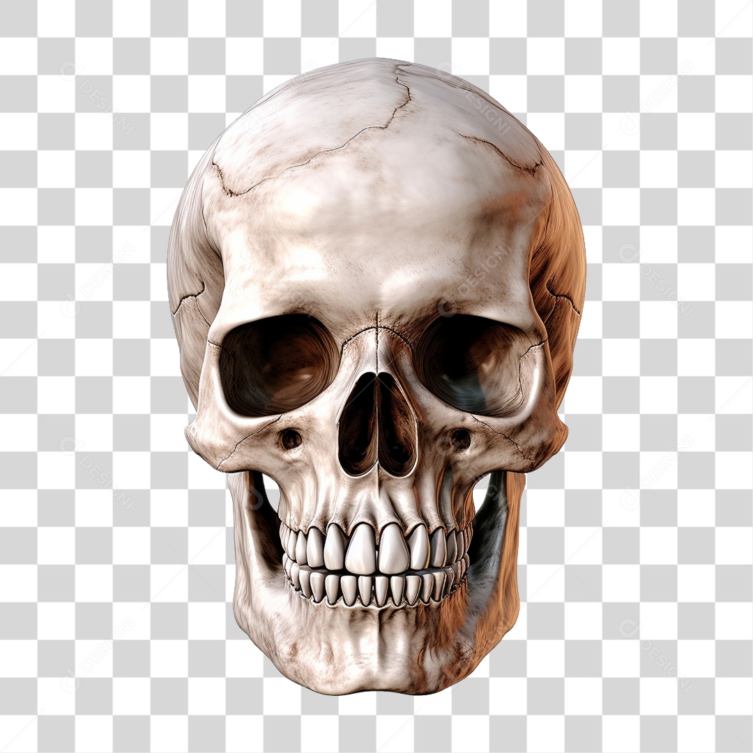 Crânio Humana PNG Transparente