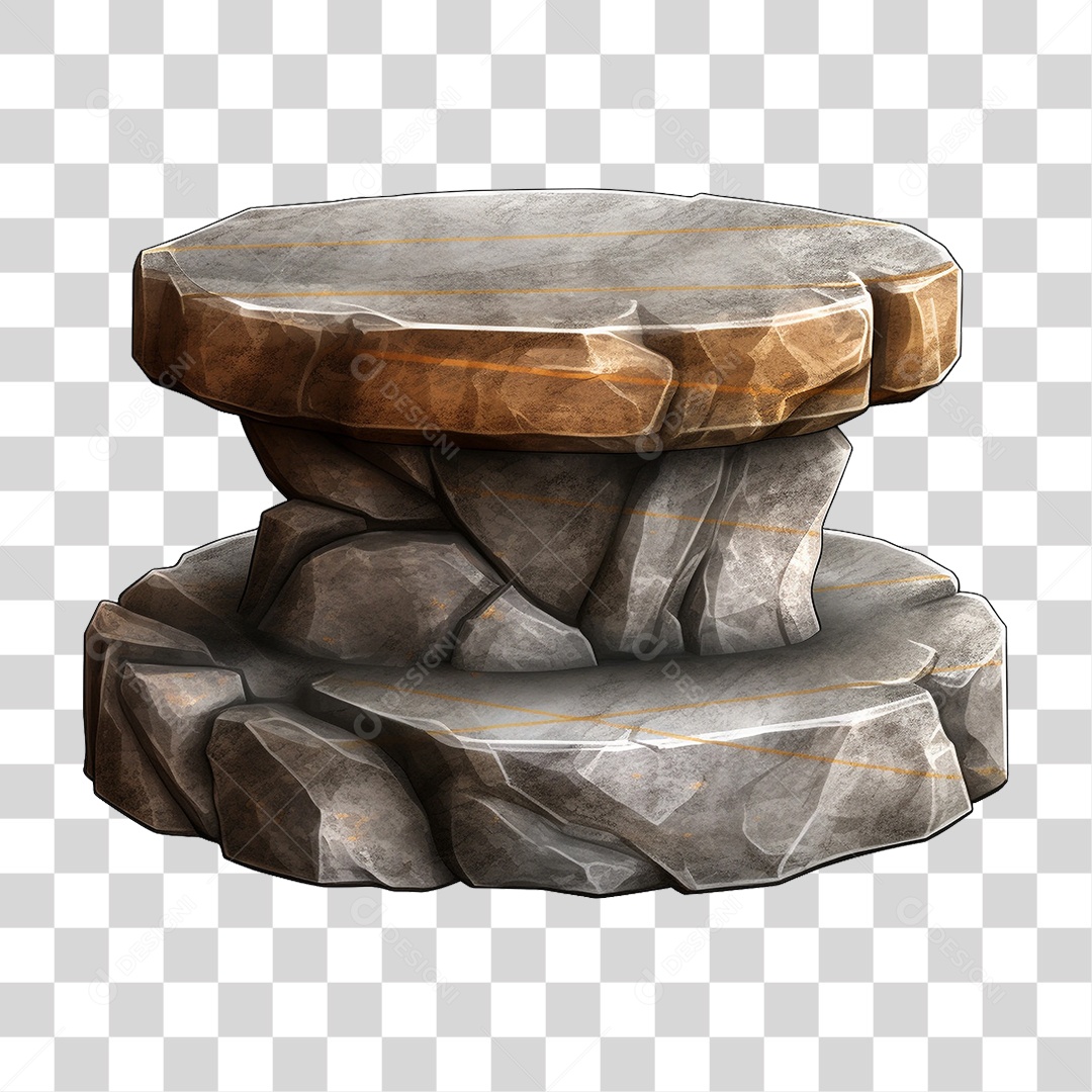 Mesa de Pedra PNG Transparente