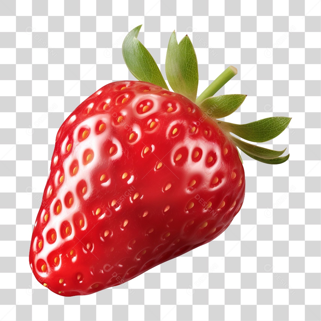 Fruta Morango PNG Transparente