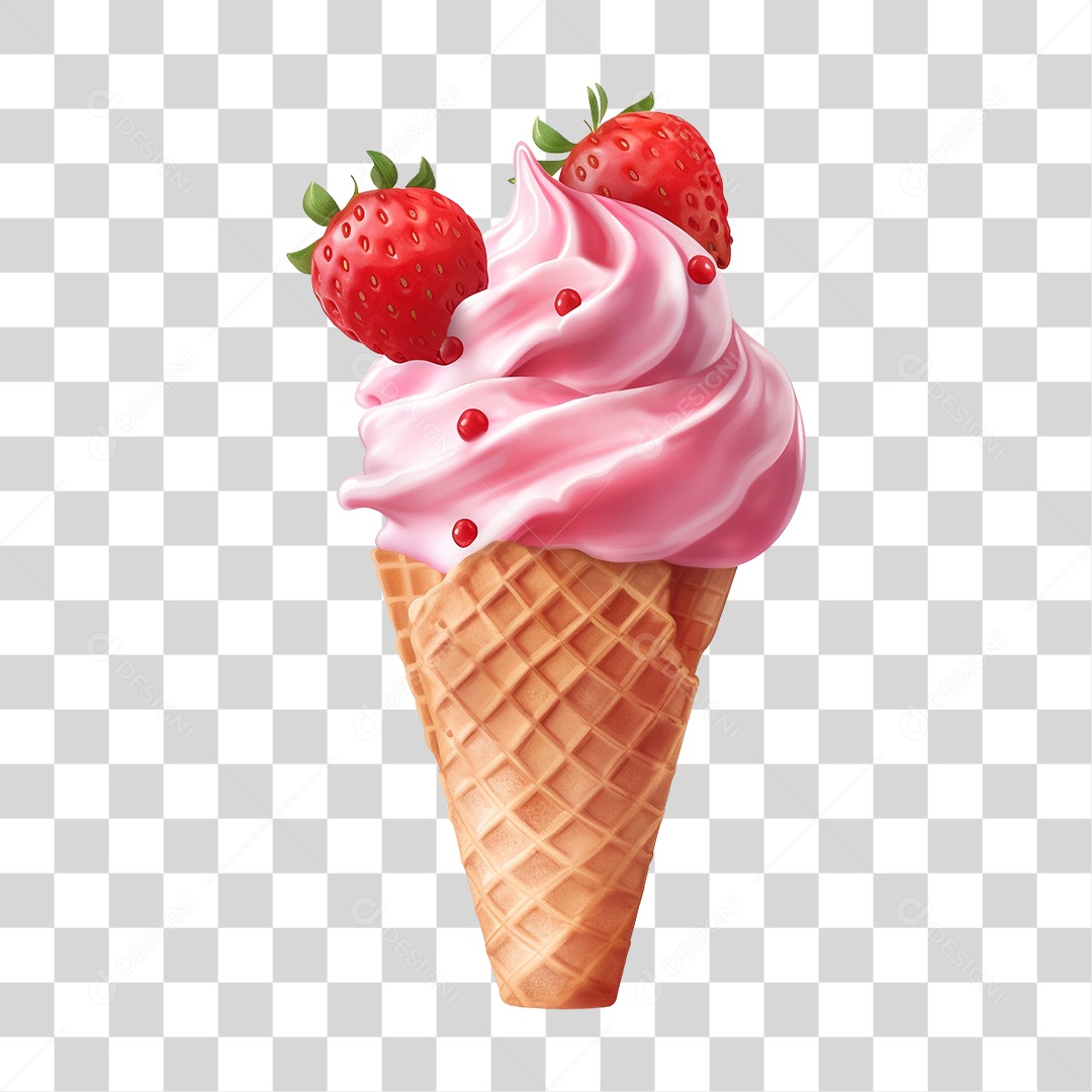 Casquinha de Sorvete PNG Transparente