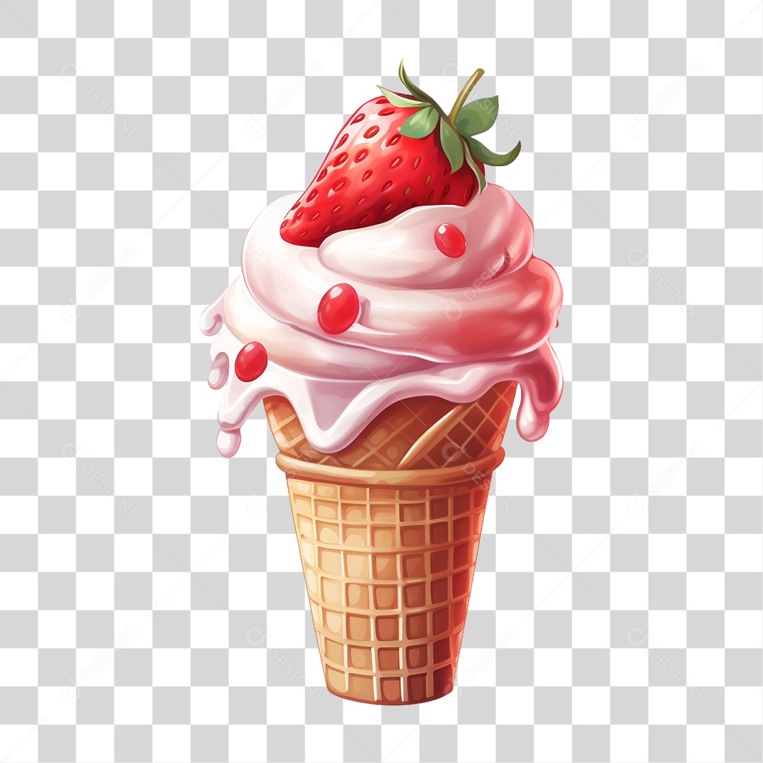 Casquinha de Sorvete PNG Transparente