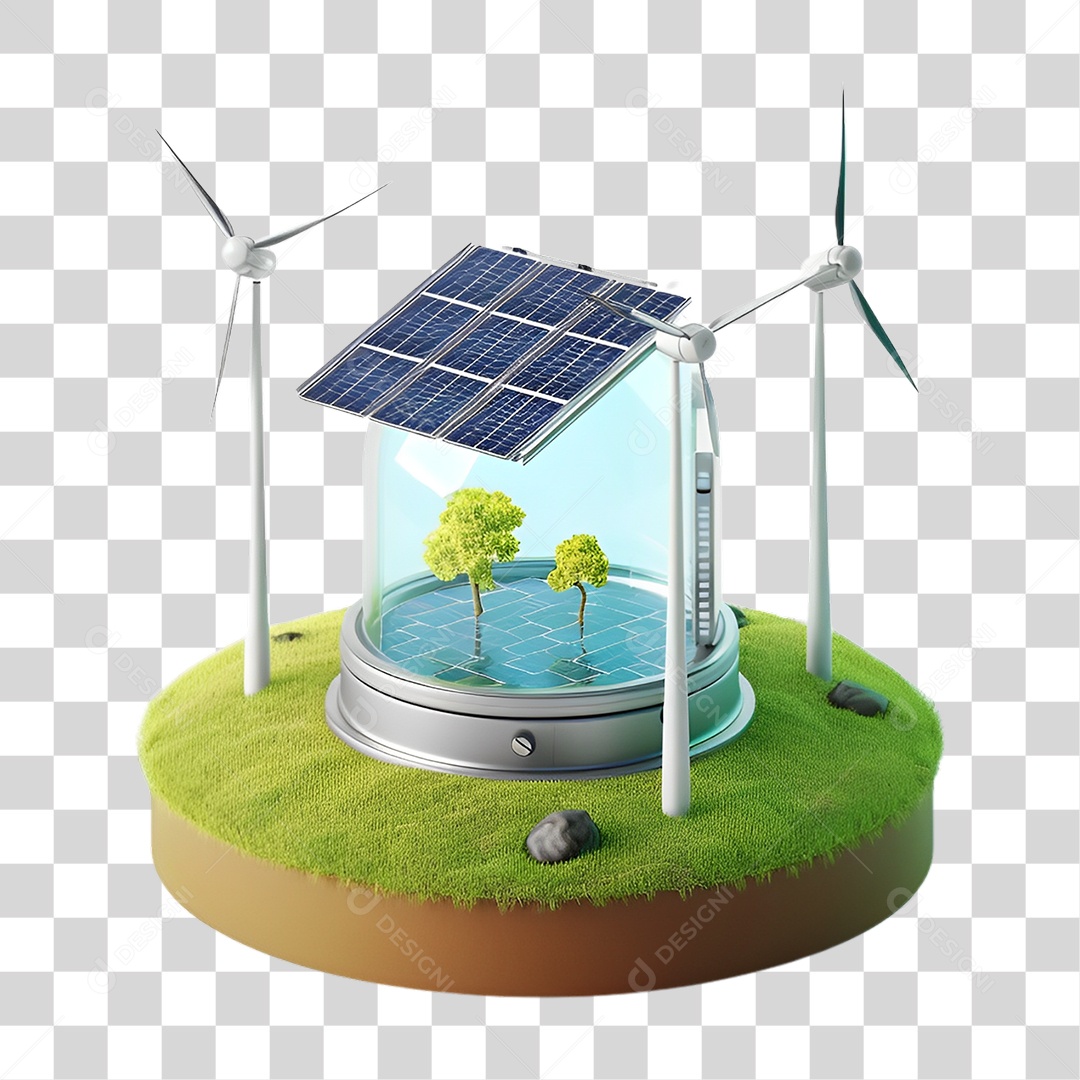 Energia Solar Placa Solar PNG Transparente