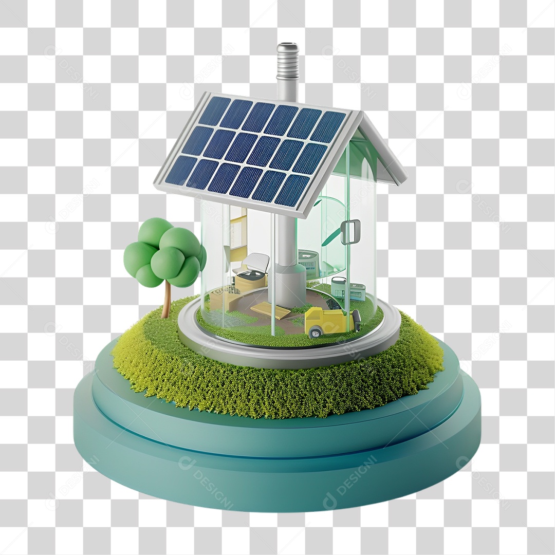 Energia Solar Placa Solar PNG Transparente