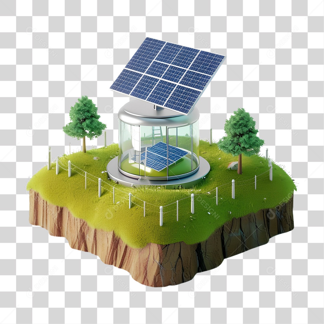 Energia Solar Placa Solar PNG Transparente